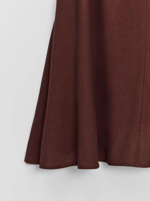 Юбка миди из вискозы и льна ZR2605013502-21 / Zarina