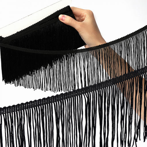 Бахрома отделочная TBY 15 см цв.черный уп.4,5м