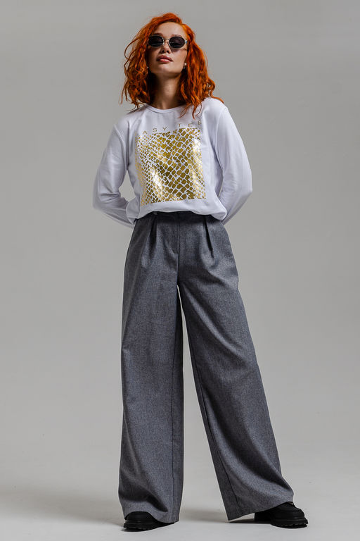 8519/1 Футболка с длинным рукавом женская