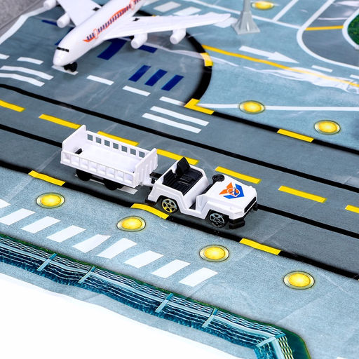 Парковка детская Аэропорт, подвижные элементы, самолёт, с аксессуарами - Автоград фото 8