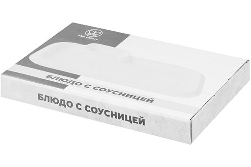 Блюдо с соусницей 30,5*20*3 см "Айсберг"
