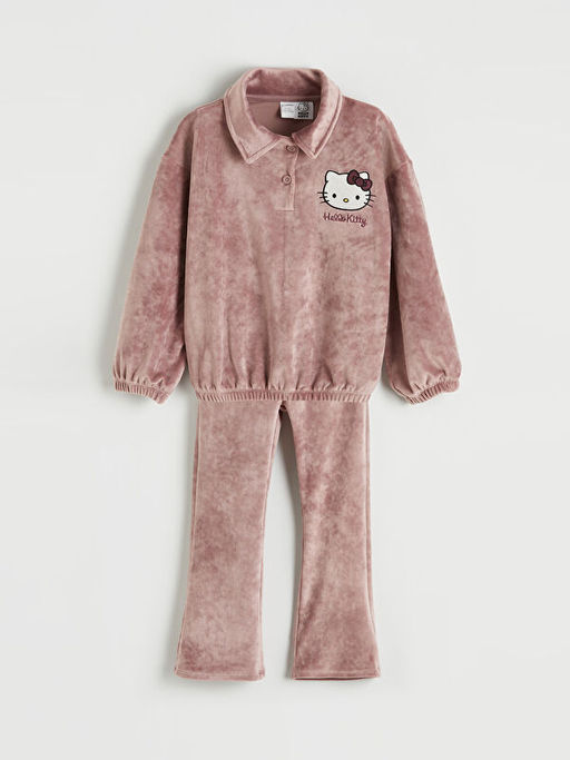 Polo Yaka Hello Kitty Nak??l? K?z ?ocuk Tak?m