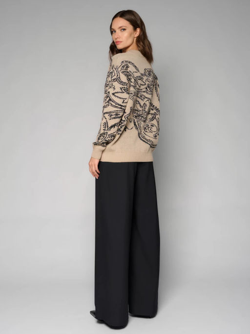 Джемпер женский 12411-53025 paisley taupe - Eleganzza фото 3
