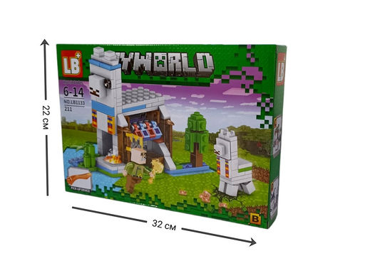 Конструктор "MY WORLD" 211 деталей (LB-1133B/FJ-4254) в коробке