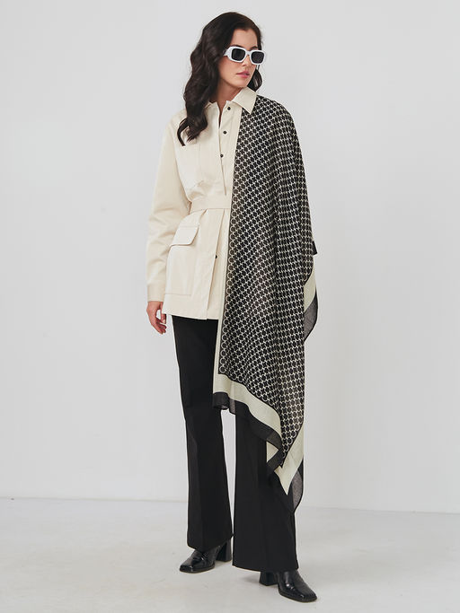 Большой, мягкий, тонкий и очень нежный двусторонний палантин - Tantino фото 2