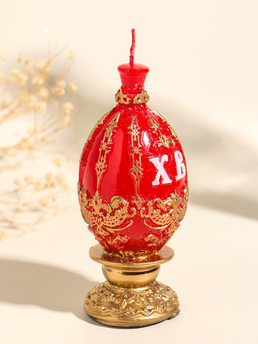 Свеча декоративная Пасхальное яйцо с орнаментом, 5.5?12 см, 105 г - Simaland фото 2