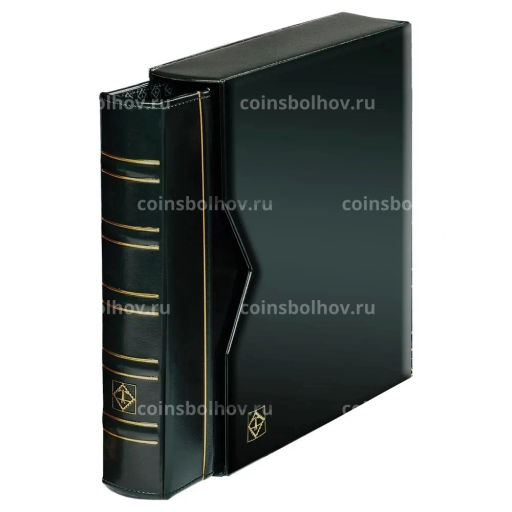 Альбом для монет без листов с защитным шубером формата Optima (Классический дизайн) Зеленый (LEUCHTTURM 330141)