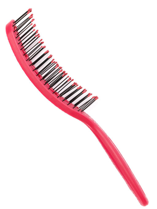 Dewal Beauty Щетка для укладки волос продувная / Friendly DBEF72, нейлоновый штифт, Berry  фото 4