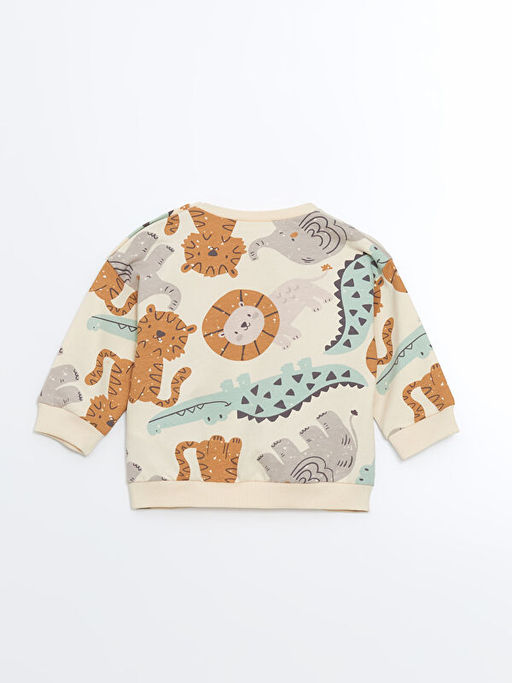 Bisiklet Yaka Erkek Bebek Sweatshirt ve E?ofman Alt 2li