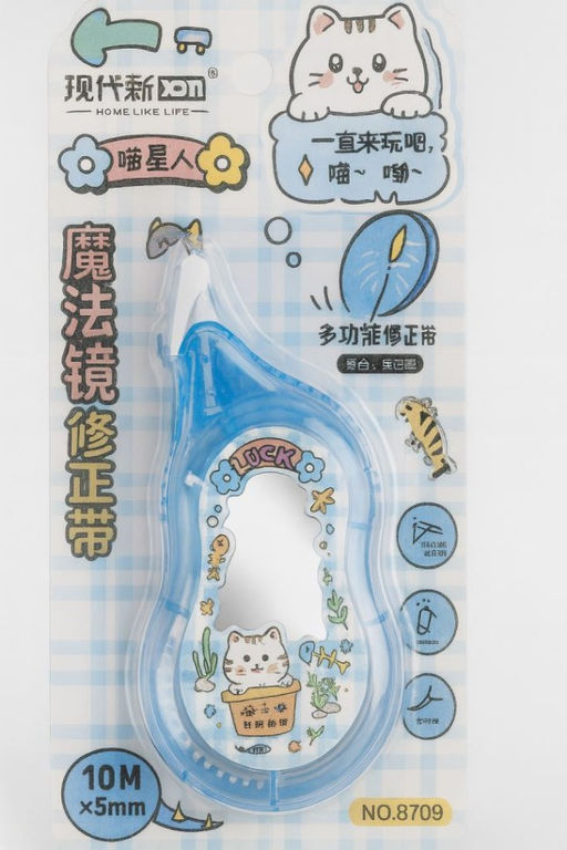 Корректор "Cute kitty", 10м*5мм, blue