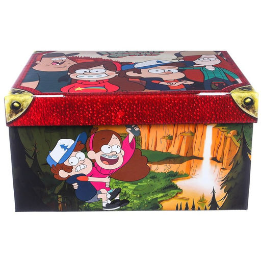 Коробка подарочная складная с крышкой, 31х25,5х16, Гравити Фолз