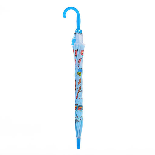 Зонт детский "Милая капибара" (цвет синий) (48,5см.)