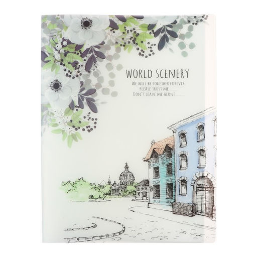 Папка формат А4, с 60 прозрачными файлами Город, МИКС - Calligrata фото 3