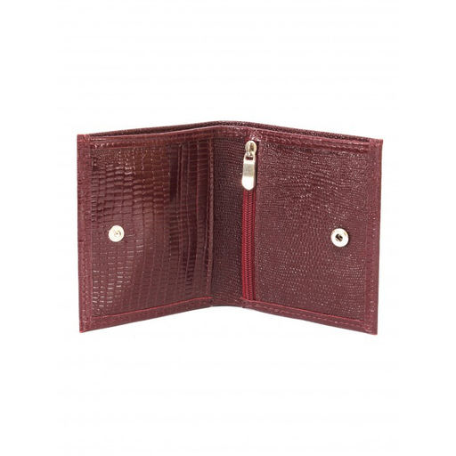 Портмоне женское Croco-ПР-917 натуральная кожа 2 отд, 6 карм, бордо игуана (78) 265139  фото 3