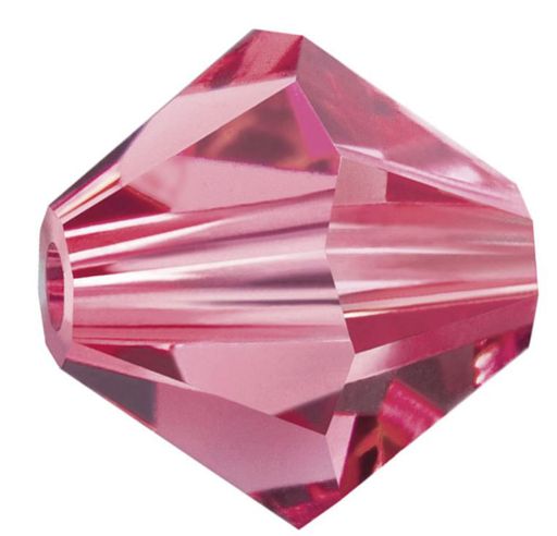 Бусина Чехия PRECIOSA бусины 451-69-302 цветн. 3.6 х 4 мм 24 шт яр.розовый (ind.pink 70040)