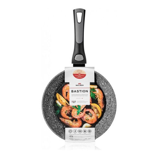 Сковорода глубокая со съёмной ручкой Walmer Bastion, 24 см, цвет серый  фото 7