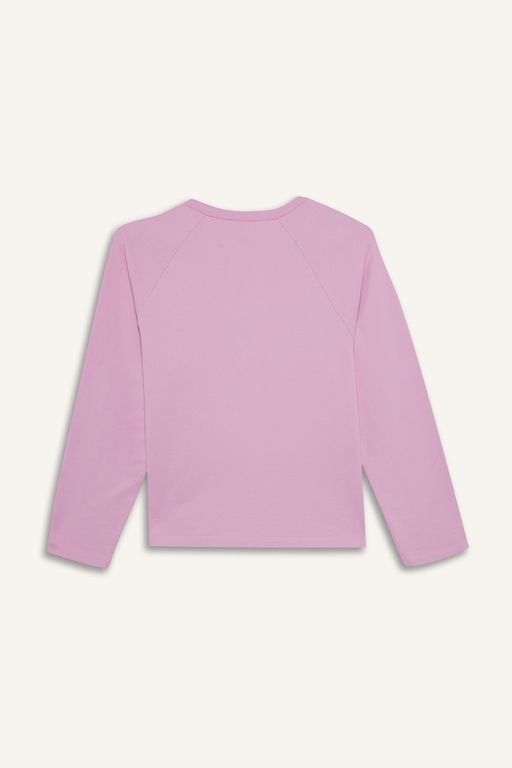 Oversize Geni_ Kal_p Bisiklet Yaka Ta_l_ Sweatshirt K_z _ocuk - Defacto фото 6