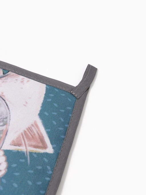 Кухонный набор «Этель. Кот»: варежка-прихватка 20×28 см, прихватка 17×17 см