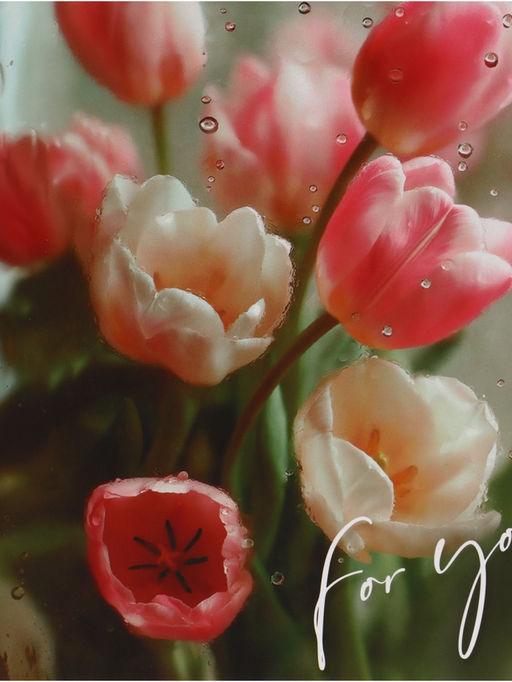 Цена за 2 шт. Пакет подарочный «Для тебя. Цветы», 23×27×11.5 см