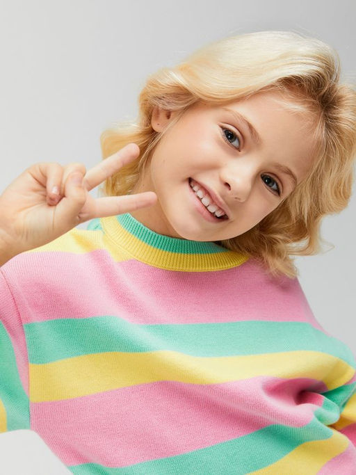 ACOOLA / Джемпер детский для девочек Aster полоска  фото 5