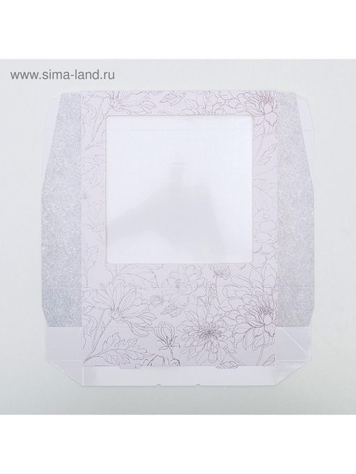 Цена за 5 шт. Кондитерская упаковка, коробка с ламинацией «Flowers», 20×20×4 см