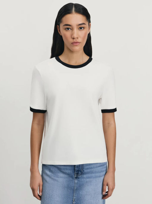 Футболка с контрасными окантовками / Zarina  фото 3