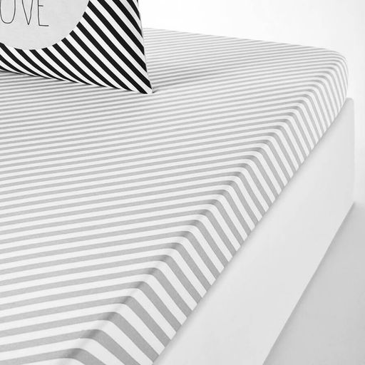 Простыня Страйп-Поплин - Белый 220x240