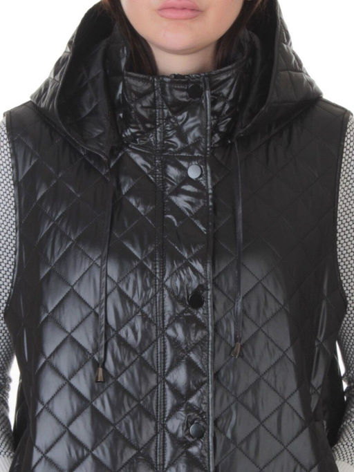 802 BLACK Жилет утепленный женский (50 гр. синтепон) - Fashion фото 4