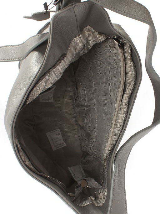 Сумка женская натуральная кожа GU 1002-8320, 1отд+еврокарм, плечевой ремень, серый SALE 251645 - Adelia фото 3