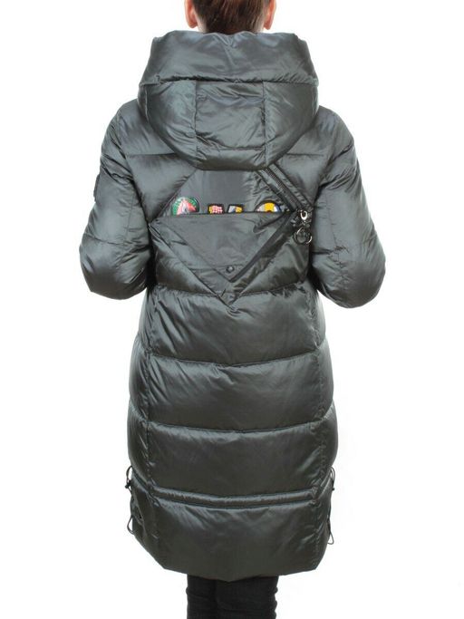 9106 AQUAMARINE Пальто зимнее женское FLOWEROVE (200 гр. холлофайбера) - Fashion фото 6