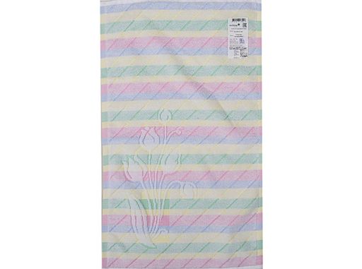 6с104.413ж1 Тюльпан (св.радужка1) Полотенце махровое 81х40см