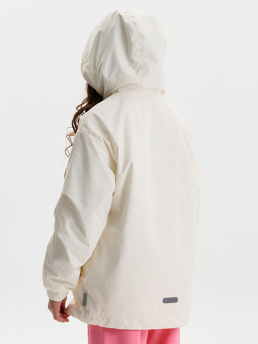 PELICAN, ветровка для девочек, Молочный