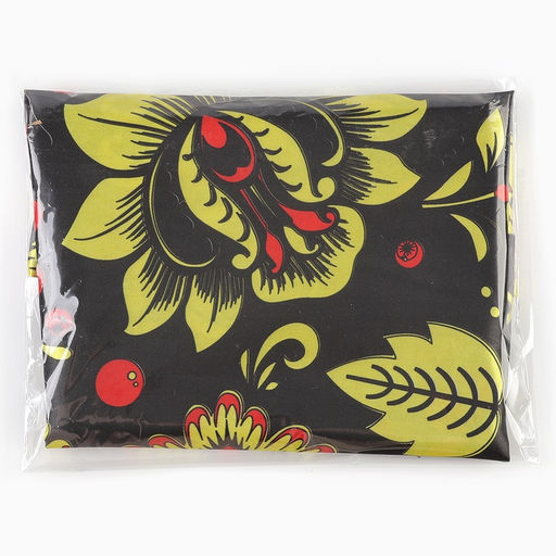 Ткань для рукоделия, атлас, хохлома, лоскут 50 × 75 см