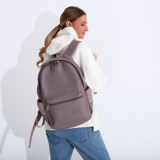 Рюкзак женский из искусственной кожи на молнии TEXTURA, цвет серый  фото 7