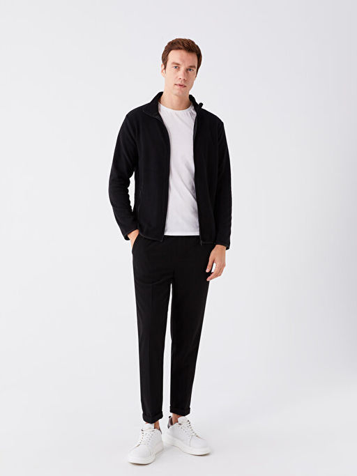 Dik Yaka Uzun Kollu Erkek Polar H?rka