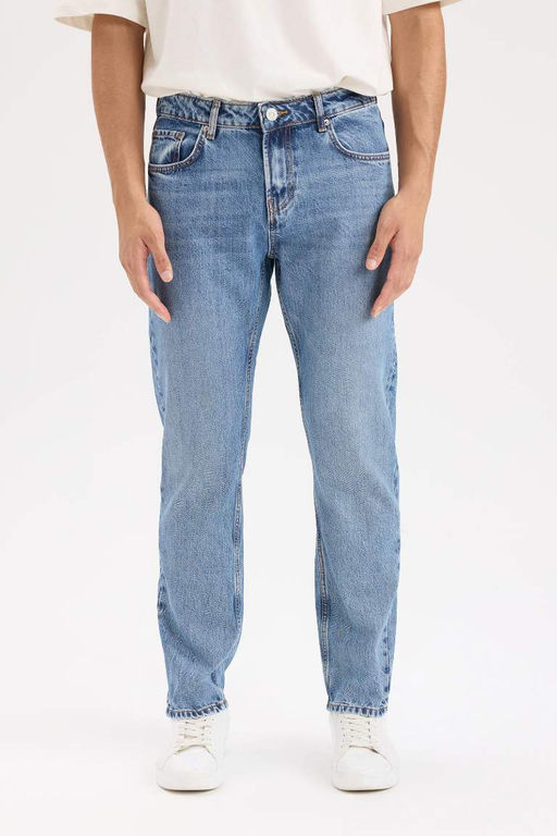 Straight Fit Normal Kal?p Normal Bel Duz Paca Jean Pantolon - Defacto фото 2