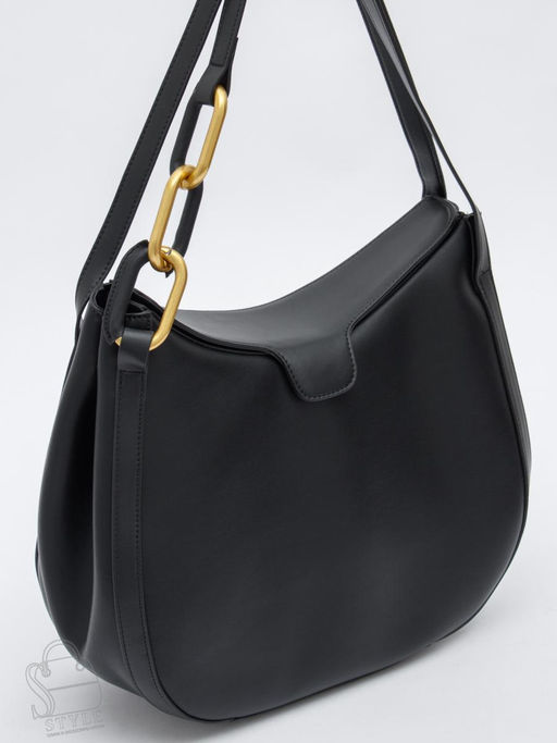 Сумка женская кожаная 1046M black Polina&Eiterou