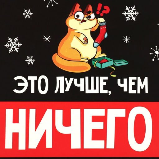 Цена за 2 шт. Коробка подарочная новогодняя складная Лучше, чем ничего, 16 х 23 х 7.5 см - Дарите счастье фото 5