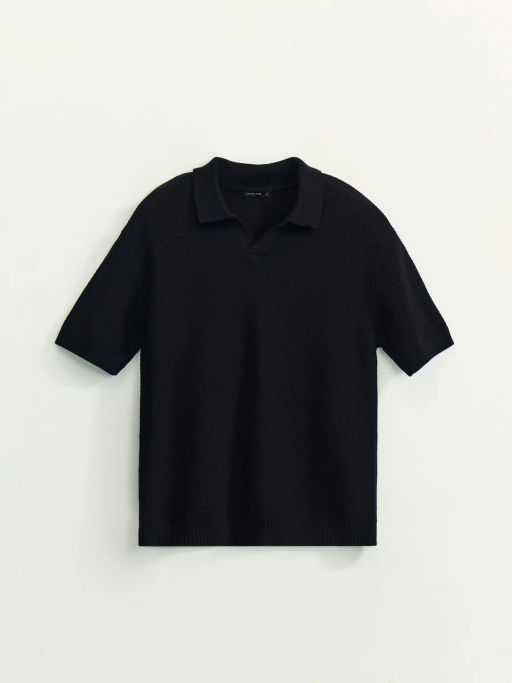 Джемпер поло фактурной вязки / Zarina фото 6