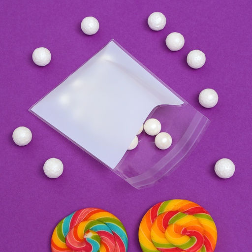 Цена за 100 шт. Пакет БОПП с липкой лентой, "Пожелания", 10*10+3см