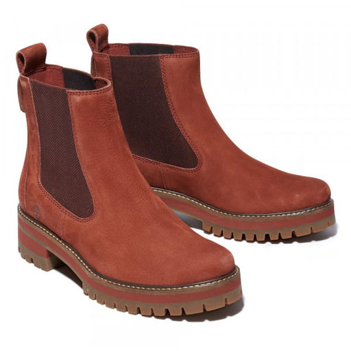 Женские ботинки челси Timberland Courmayeur Valley Chelsea коричневые  фото 6