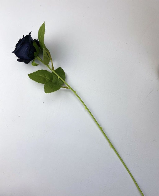 Роза черная одиночная 55см - Zebo фото 4