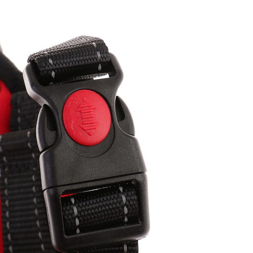 Шлейка К7 мягкая светоотражающая, размер S, ОГ 44-55 см, вес 5-9 кг, красная - Пижон фото 6