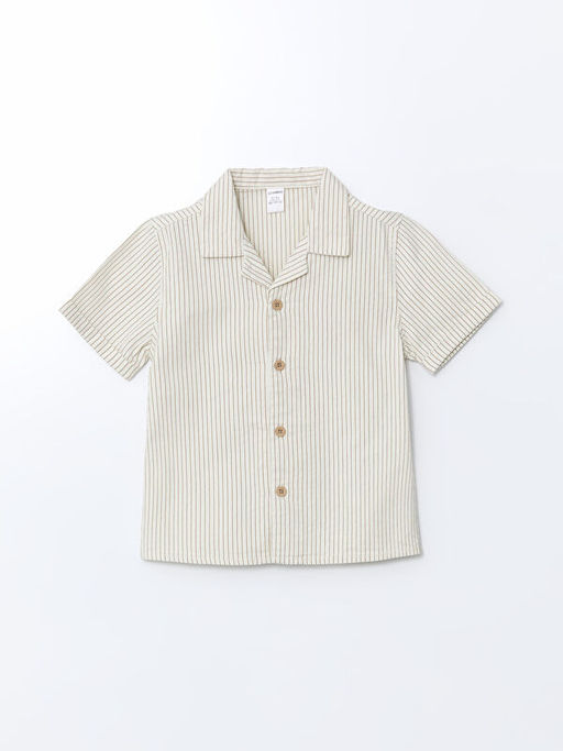 ?izgili Erkek ?ocuk Keten G?mlek