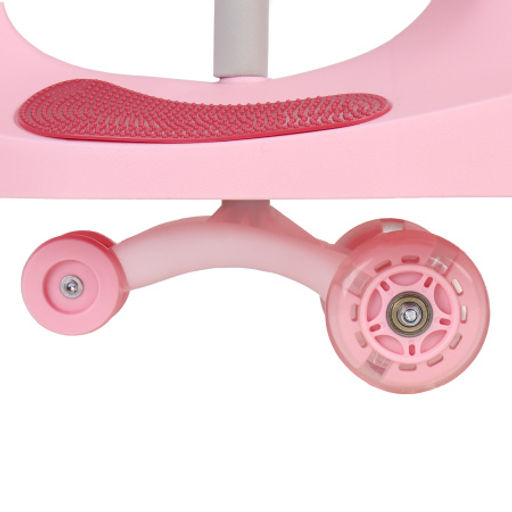 Толокар QT-8097 розовый/светящиеся полиуретановые колеса 80 мм/уп5 - ГалеонТрейд фото 8