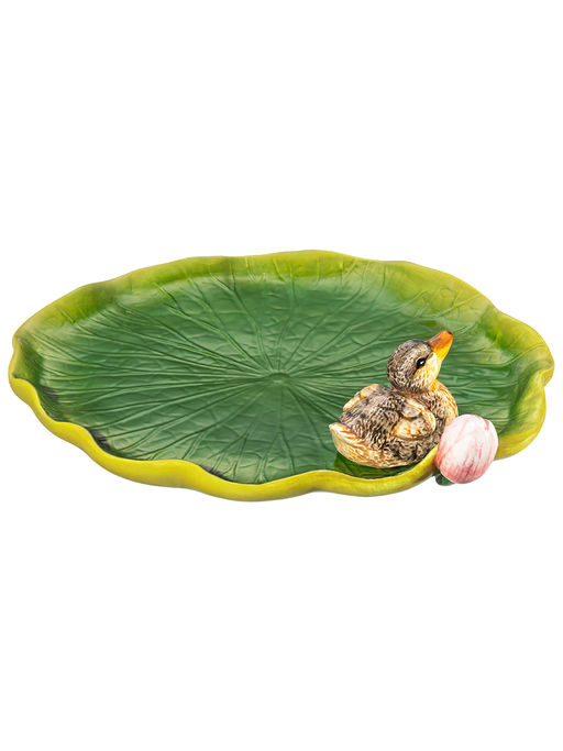 Блюдо сервировочное 23*18*5 см "Уточка", овальное, керамика