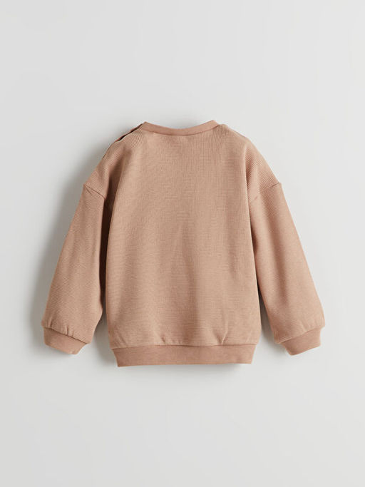 Bisiklet Yaka Pamuklu Erkek Bebek Pijama ?st