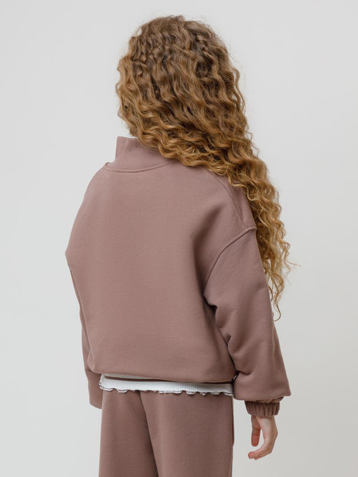 КР 302821/капучино к633 джемпер (свитшот) для дев - Crockid фото 5