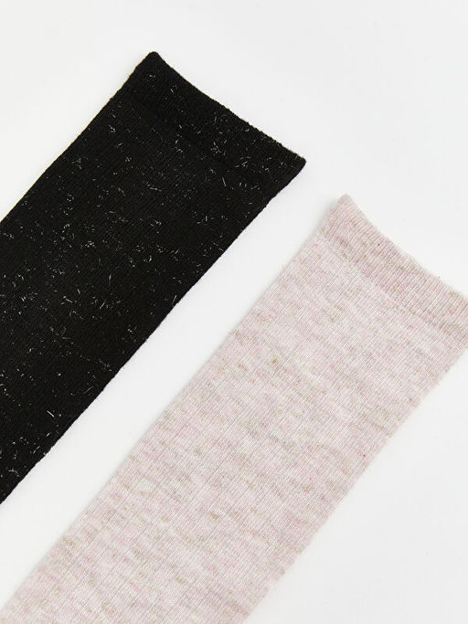 K?z ?ocuk Diz Alt? ?orap 2li