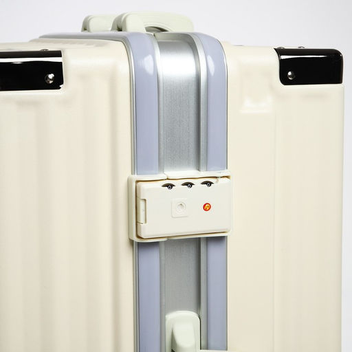 Чемодан средний 24, отдел на молнии, 2 кодовых замка, 4 колеса, крючок, цвет бежевый - Simaland фото 6